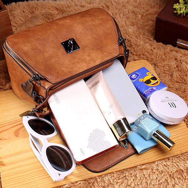 Bolsa de ombro feminina vintage com franjas