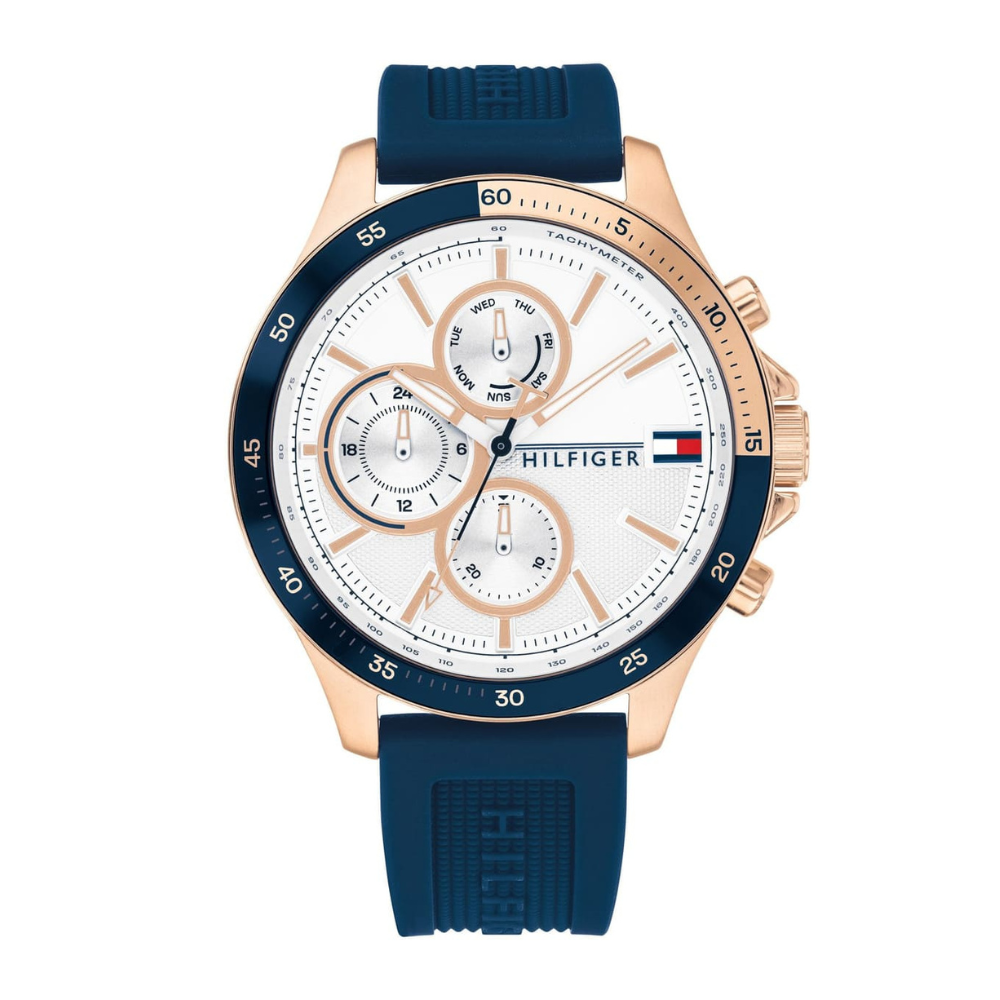 Relógio de cinto de fibra multifuncional Tommy Hilfiger Bank WW1702 1791778