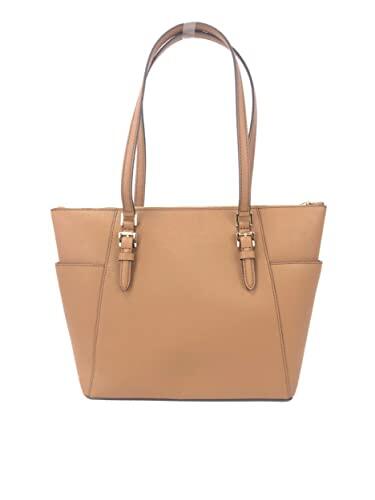 Michael Kors Charlotte Bolsa grande com zíper superior