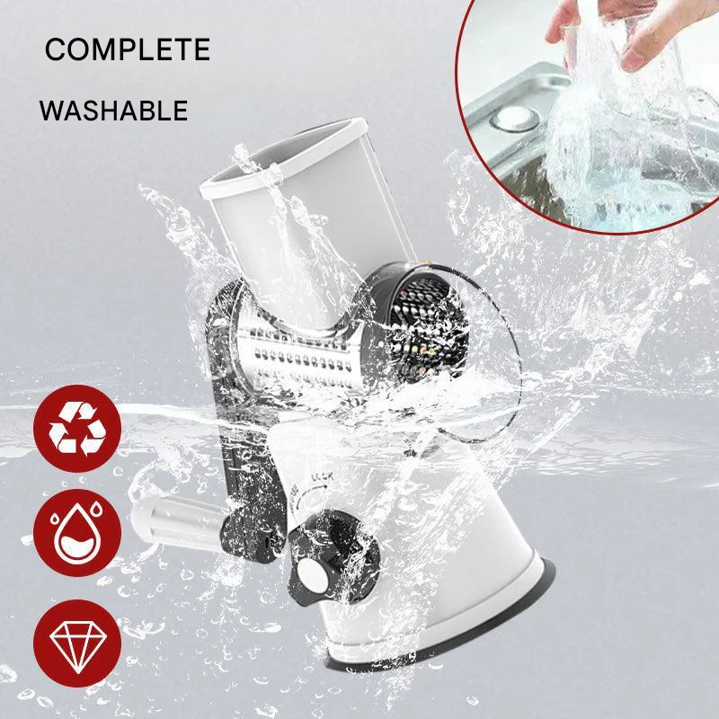 SwiftGrate Pro™ | Ralador e cortador rotativo manual multifuncional