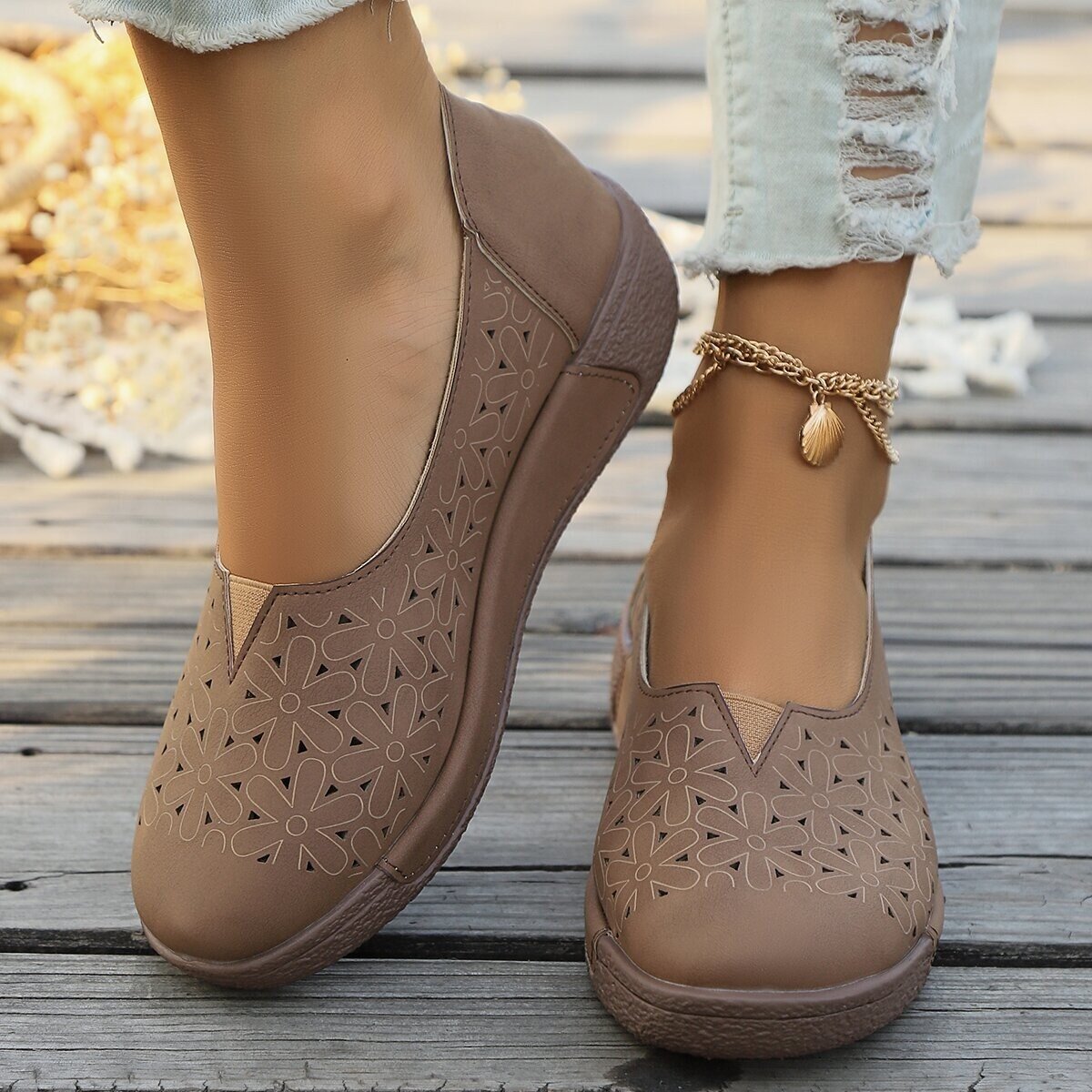 2025 sapatos femininos casuais de sola grossa primavera e verão