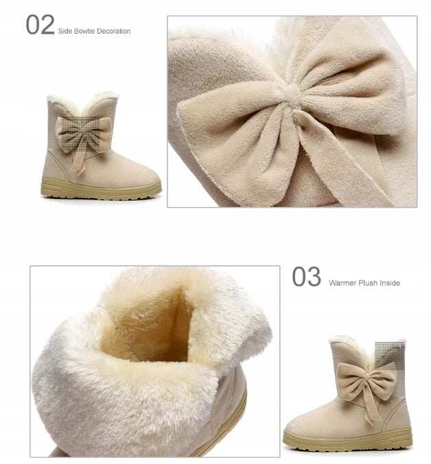 Damskie zimowe buty śnieżne