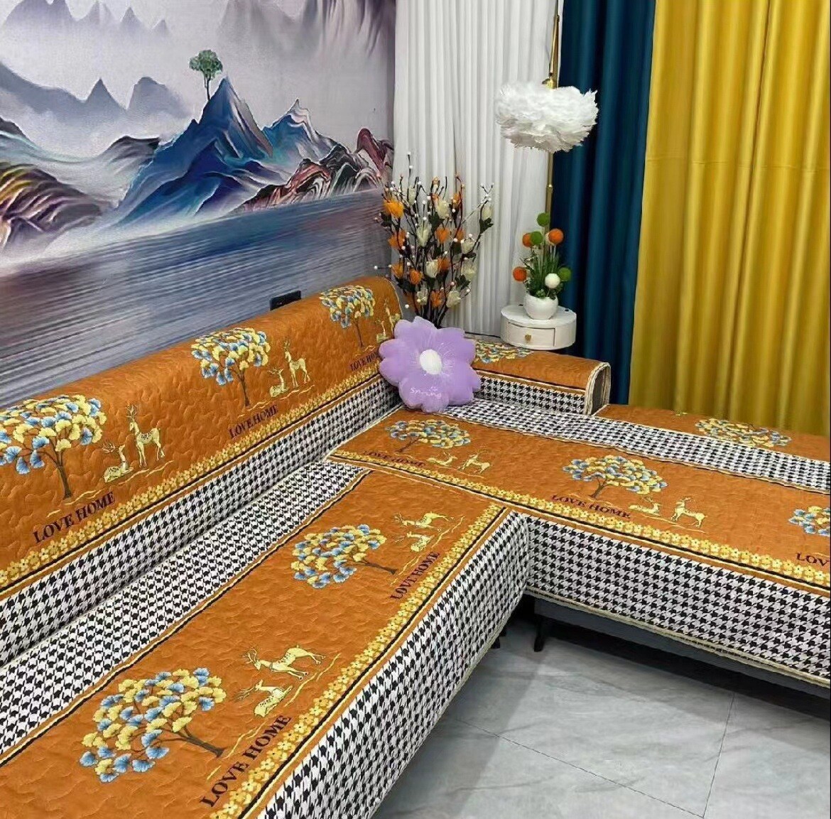 Almofadas de sofá antiderrapantes de alta qualidade para todas as estações.