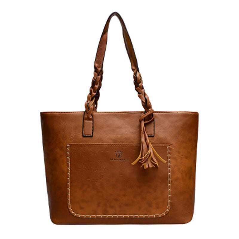 2024 Bolsa de ombro de alta capacidade com franja