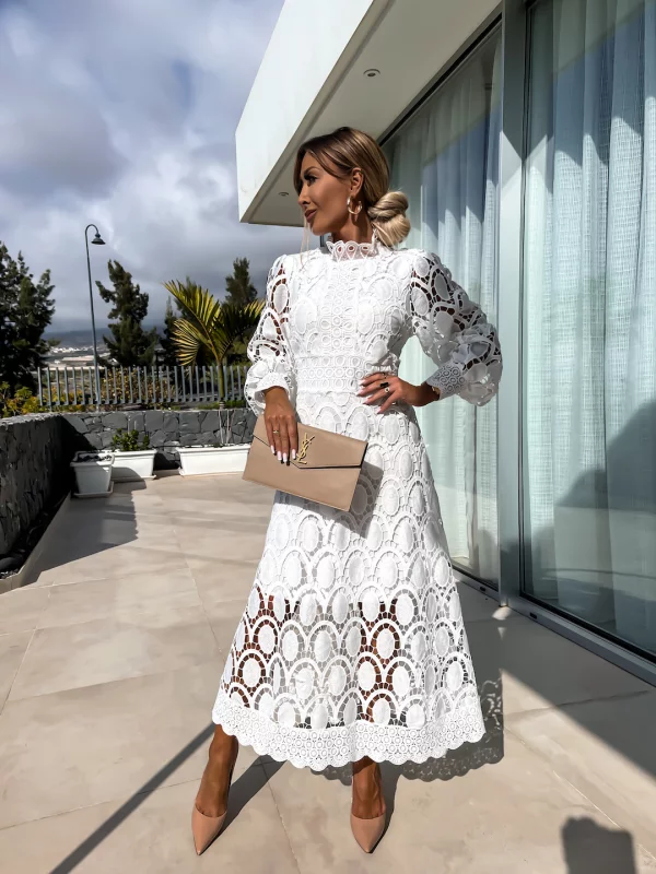 Rochie maxi din dantela de calitate superioara