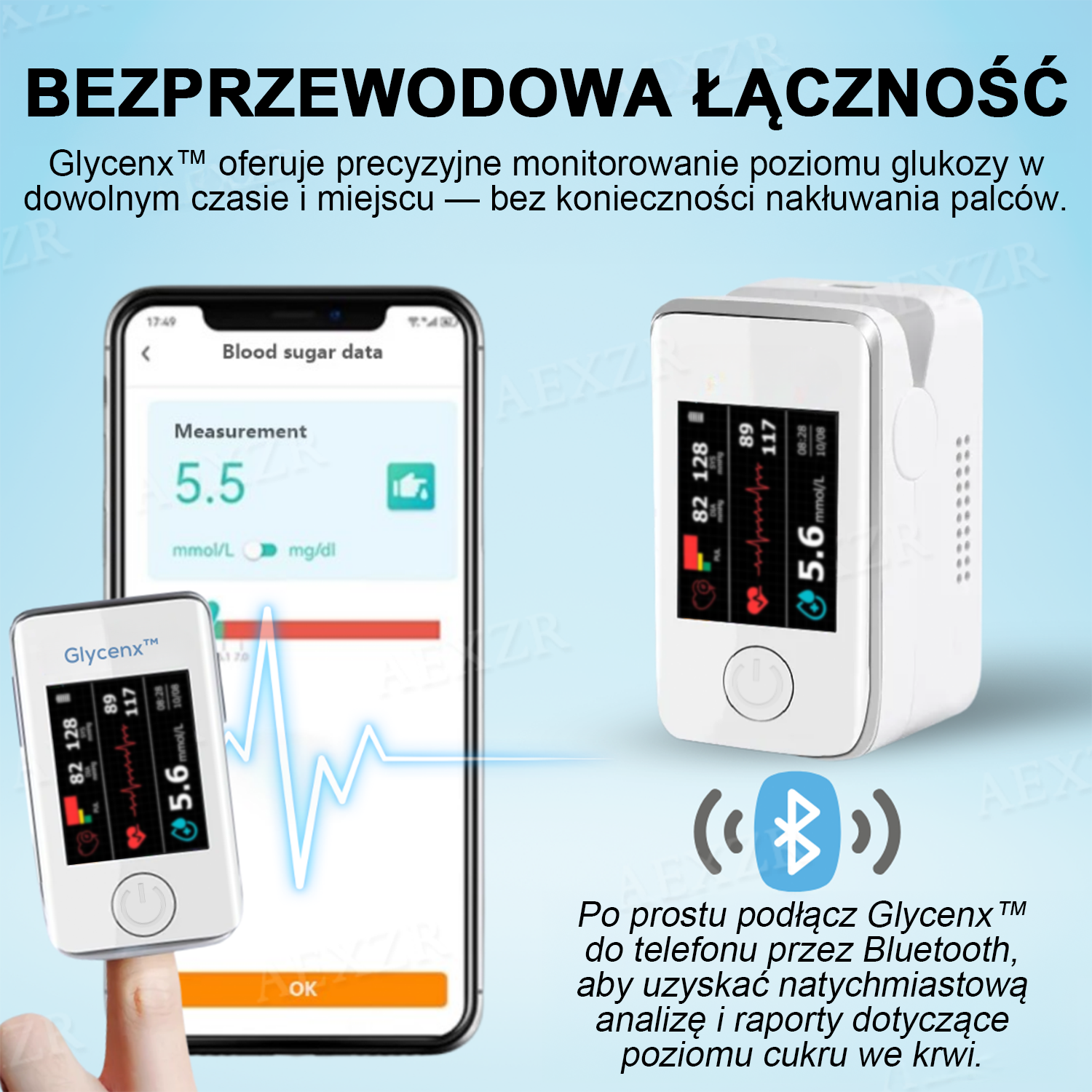 Glycenx™🎉🎉Újévi Akció🎉- Kedvezmény - 𝟟𝟘% 🅾🅵🅵 Pontos vércukor mérő készülék