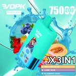 vopk triple pro 75000 puffs Blueberry Raspberry & Black Dragon ice & Fizzy Cherry  ice