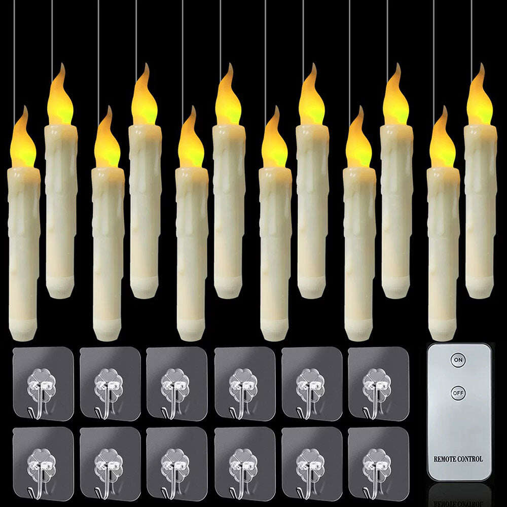 🕯️Velas flutuantes com controle remoto de varinha