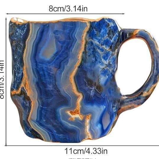 (🌲Liquidação de Natal antecipada) ✨️2024 Novas canecas de café de cristal mineral