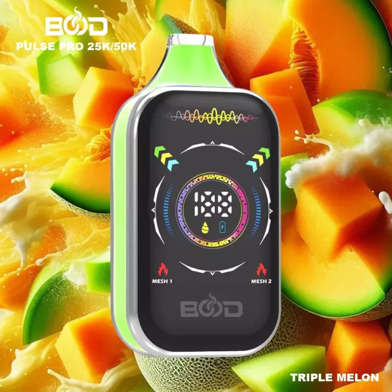 BOOD PULSE PRO 50000 Puffs Vapes Strawberry Watermelon Ice