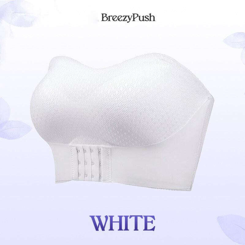 ✨ Дишащ неплъзгащ се сутиен без презрамки с предна катарама за увеличаване на гърдите