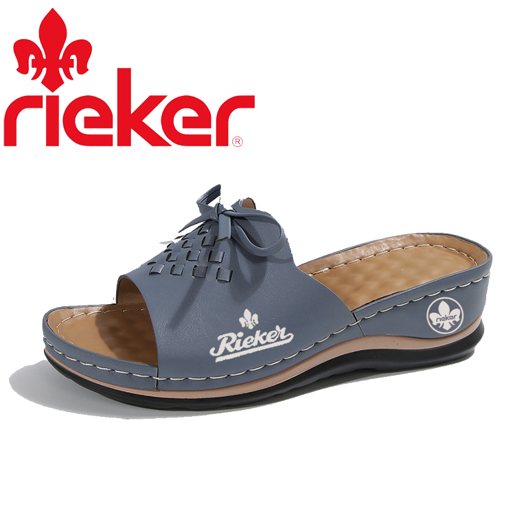 Nowe letnie damskie sandały ortopedyczne RIEKER® do wypoczynku