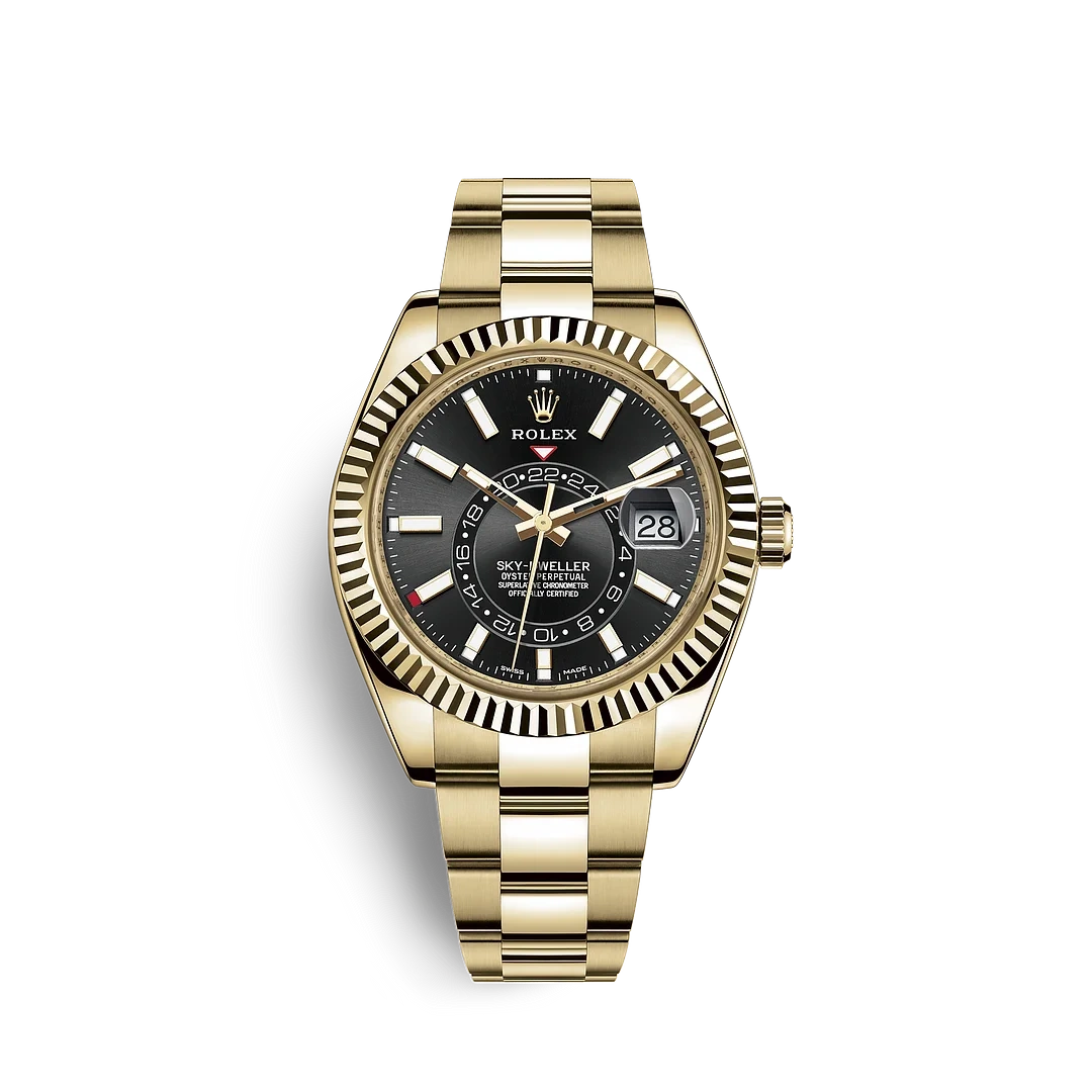 Rolex 326938 Sky-Dweller Preto Brilhante - Novo