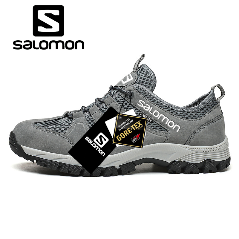 2024 novos tênis de caminhada Salomon GTX impermeáveis ​​e respiráveis