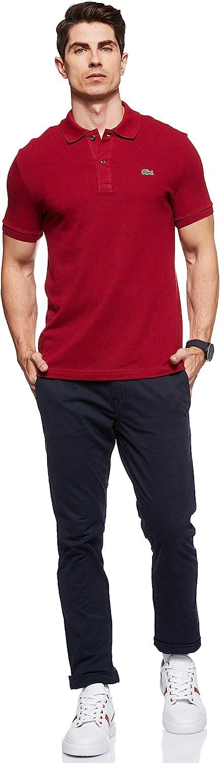 CAMISA POLO MASCULINA LACOSTE CLASSIC PIQUE SLIM FIT MANGA CURTA