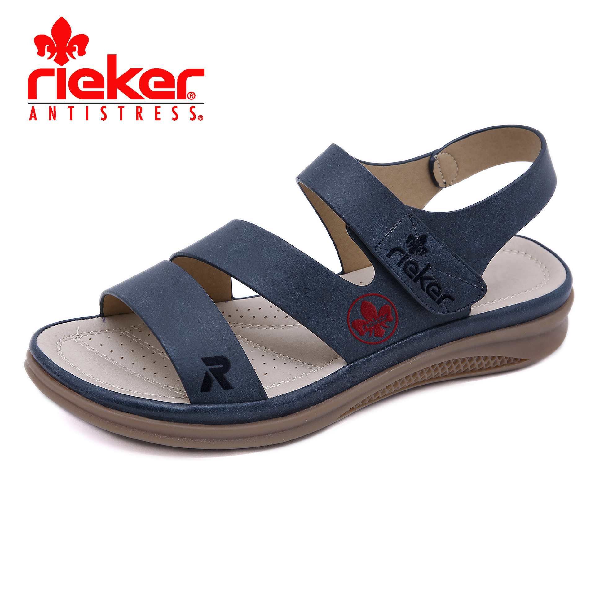 RIEKER® 2025 Vintage Light skórzane sandały