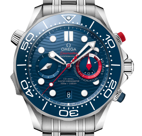 OM💛EGA Seamaster Diver Co-Axial Master Chronometer Chronograph 44mm Mens Watch O21030445103002