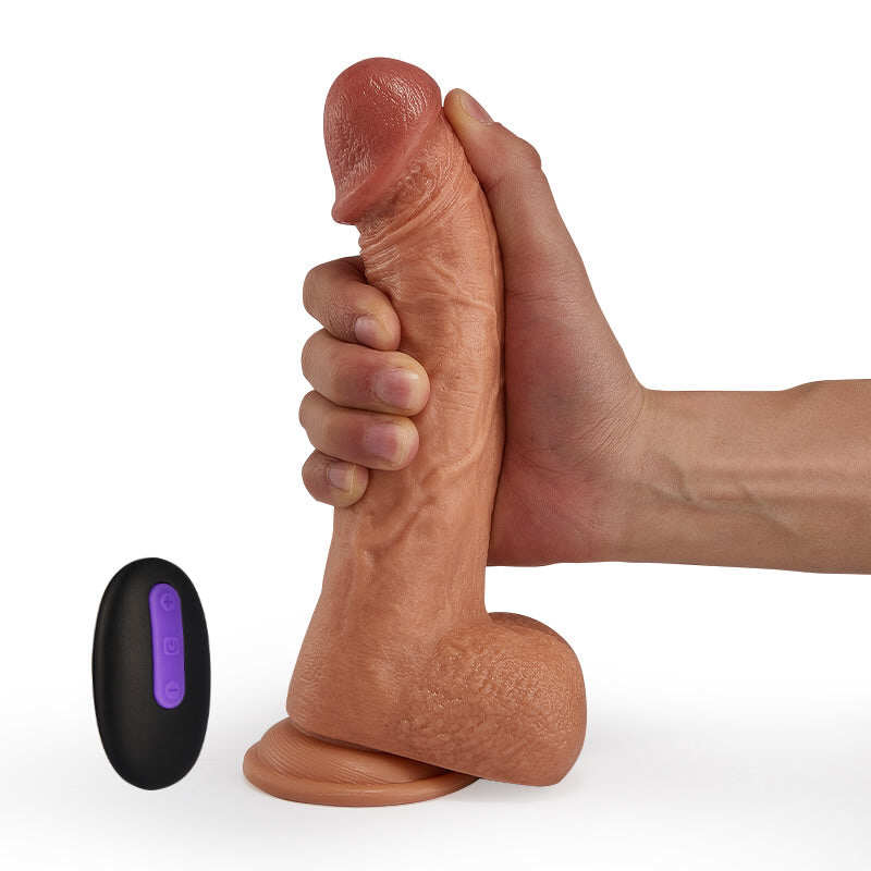REALISTIC DILDO 10 VIBRÁLÓ VIBRÁTOR SUPERGIANT 24CM