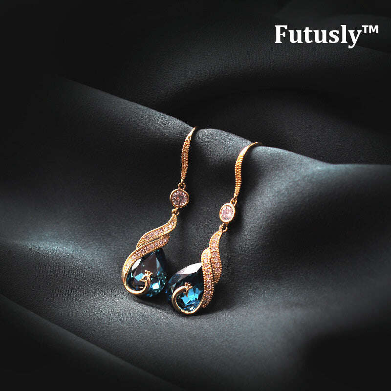 FUTUSLY™ КОМПЛЕКТ ОБЕЦИ И КОЛИЕ ОТ КРИСТАЛЕН ПАУН С МАГНИТЕН ГЕРМАНИЙ ЗА ЛИМФЕН ДРЕНАЖ