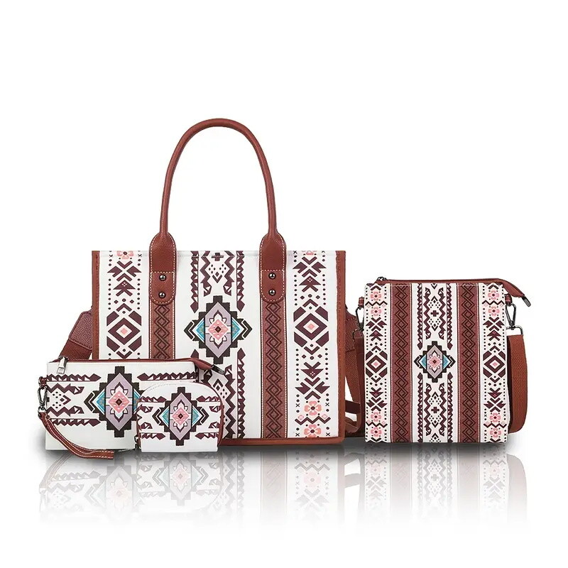 4 darabos Boho Chic táska és válltáska szett