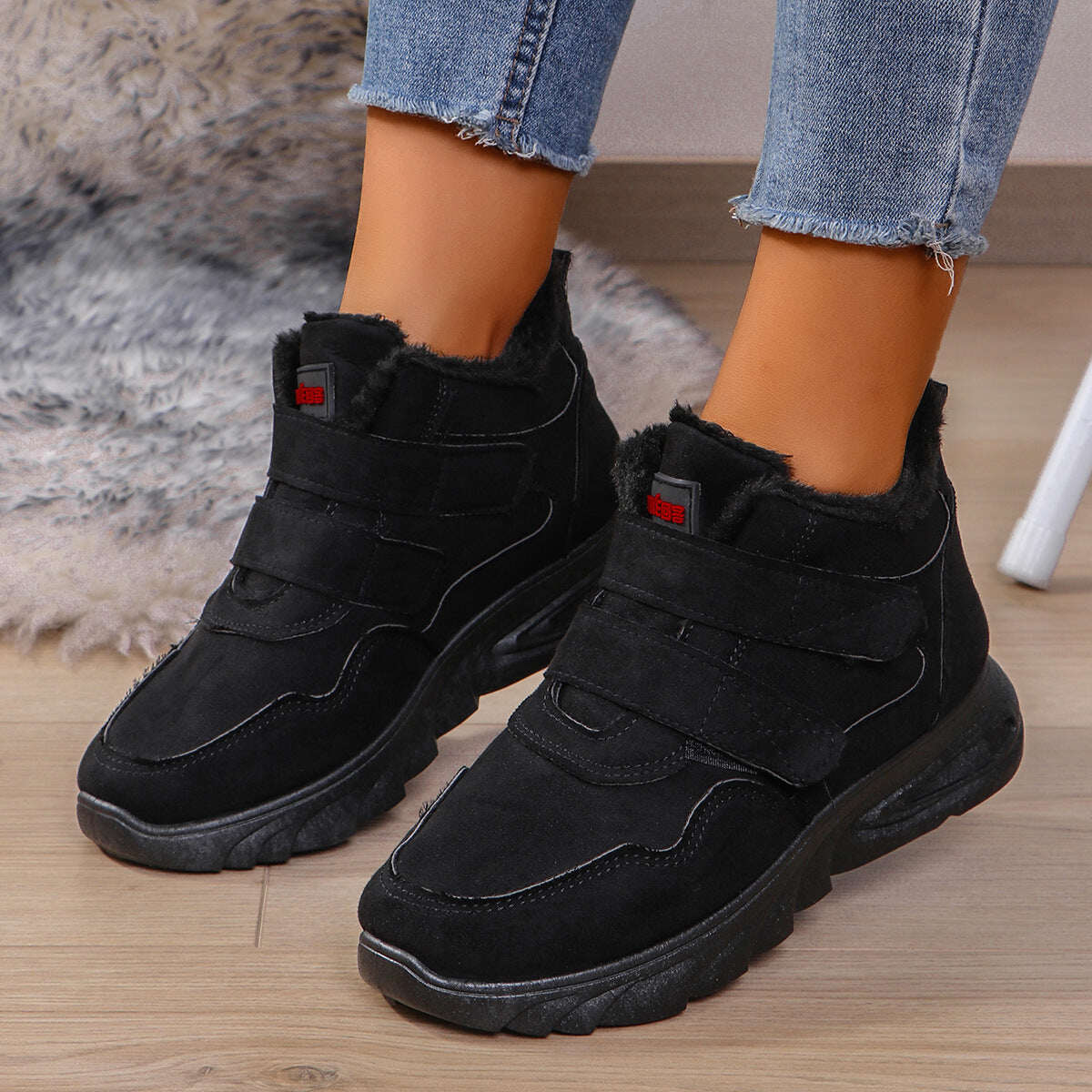 💟[45% de desconto]🔥2024 Novas botas grossas de inverno de algodão puro botas de neve femininas antiderrapantes