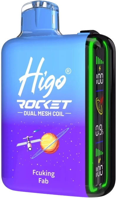 HIGO Rocket 20,000-puff refillable disposable vapes
