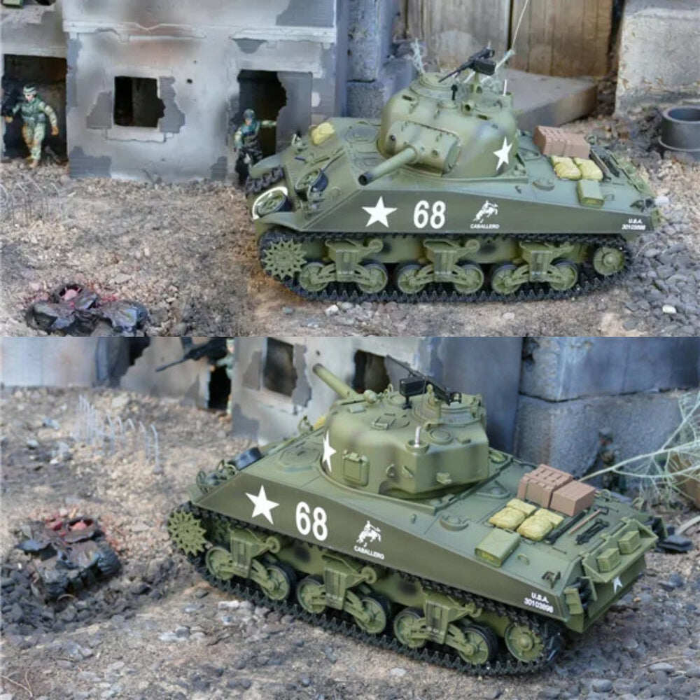 1/16 Metal Upgraded M4A3 Sherman Heng Long RC Tank 3898