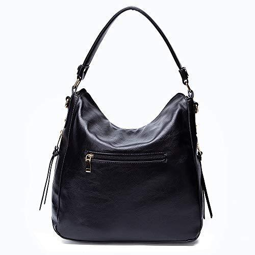 Carteira feminina de couro vintage com borla