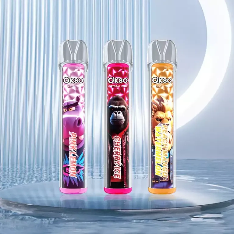 Okso crystal bar 800 eldobható föld 800 puffs háló tekercs nagykereskedelmi.
