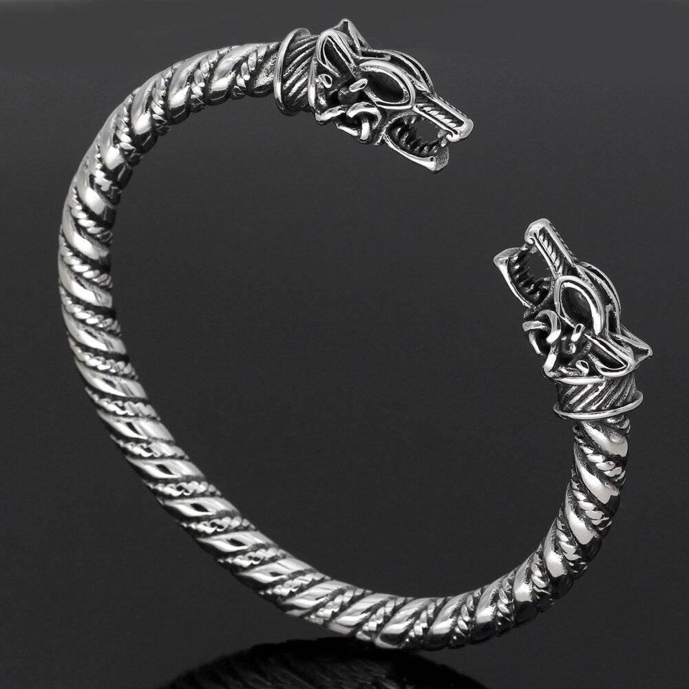 Гривна Fenrir Wolf Torc - неръждаема стомана