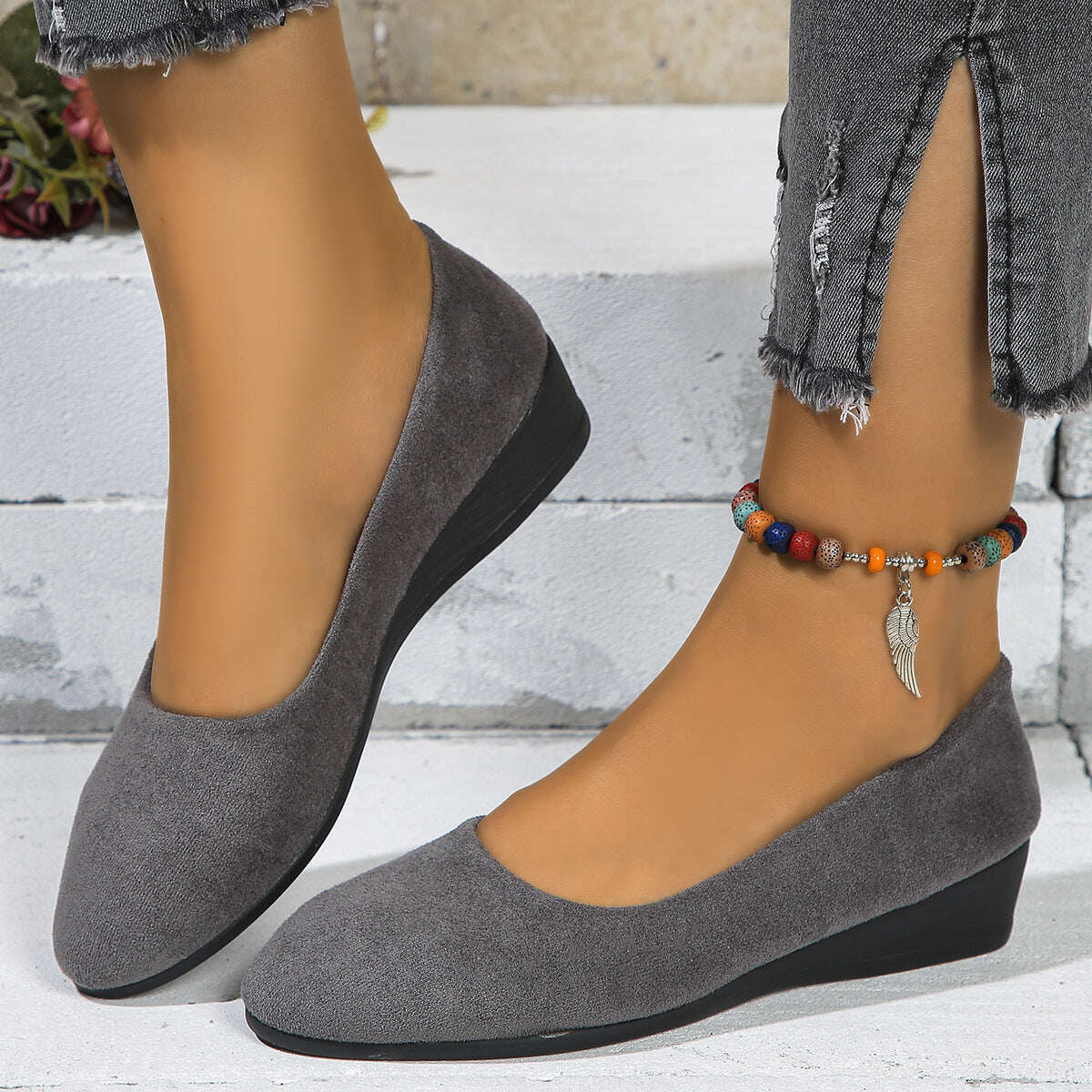 🔥Último dia de liquidação 60% DE DESCONTO 🔥 Sapatos baixos ortopédicos confortáveis, leves, antiderrapantes e respiráveis ​​para mulheres