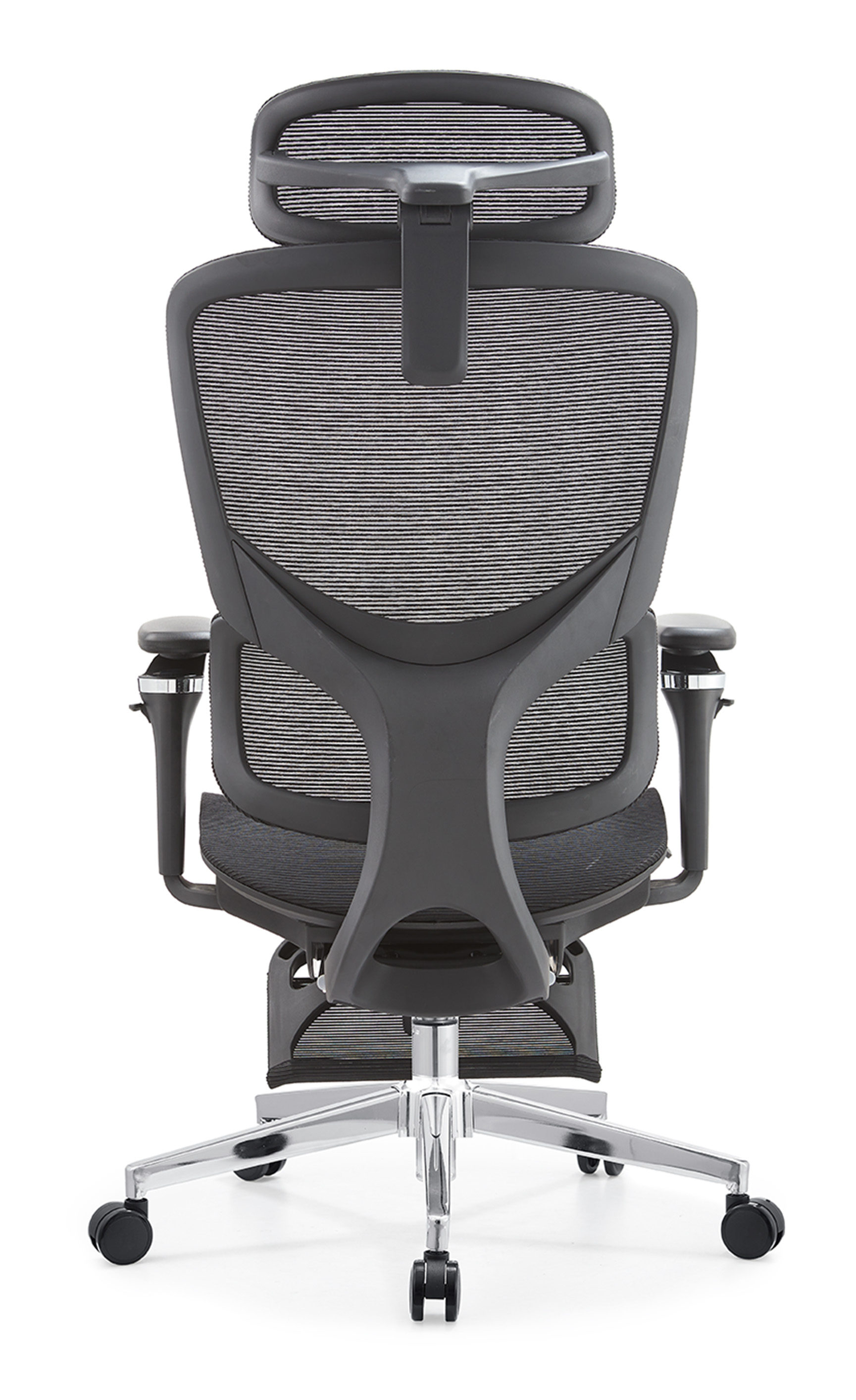 2025 Cheap Price Adjustable Skin Friendly Nylon Fabric Headrest Mesh Office Chair with Silent Wheel
