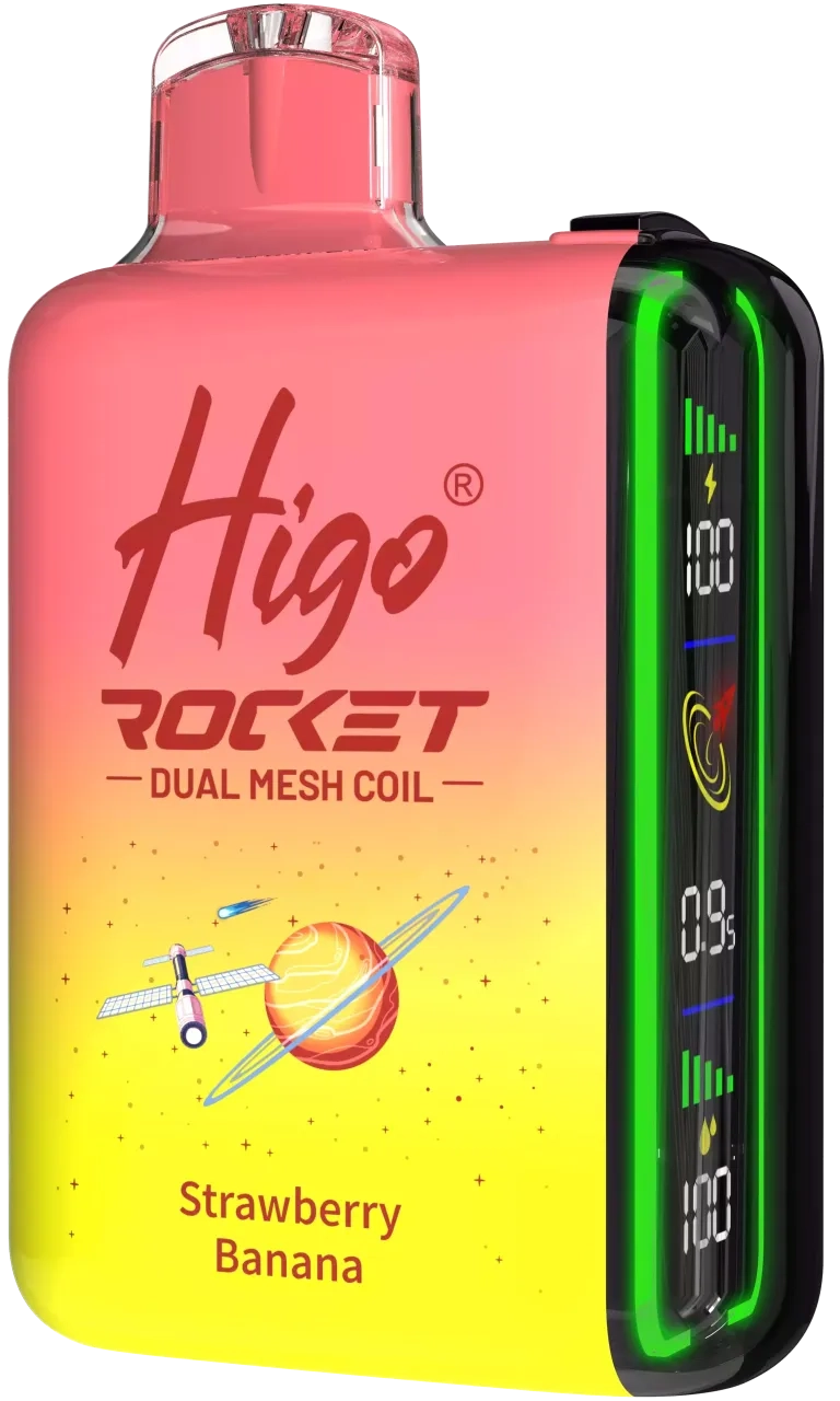 HIGO Rocket 20,000-puff refillable disposable vapes