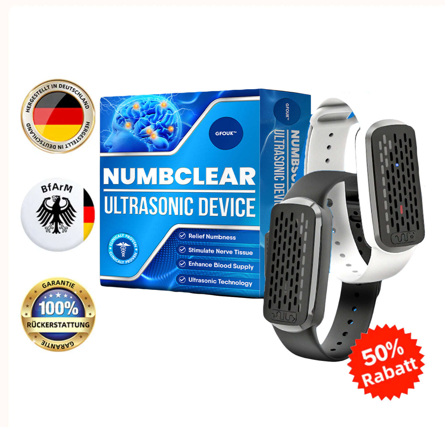Máquina de ultrassom GFOUK™ NumbClear⌚️
