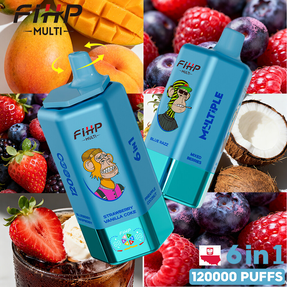 FIHP Vape s šestimi okusi (120.000 vdihov)