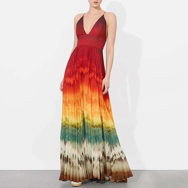 🔥 Color Gradient V-neck One Piece  and Shirt Swimsuit Set 🤩