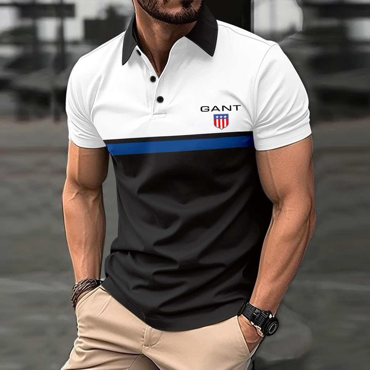 GANT® Męska sportowa koszulka polo