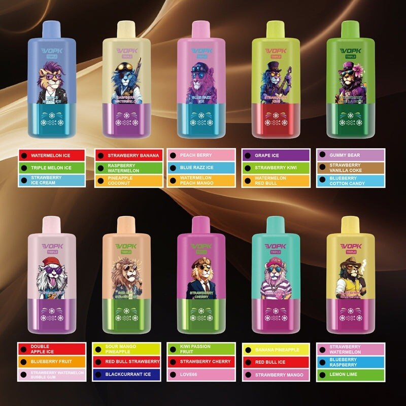 VOPK TRIPLE Triple Flavors 60.000 ρουφηξιές Ατμοποιητής μιας χρήσης (Σετ)