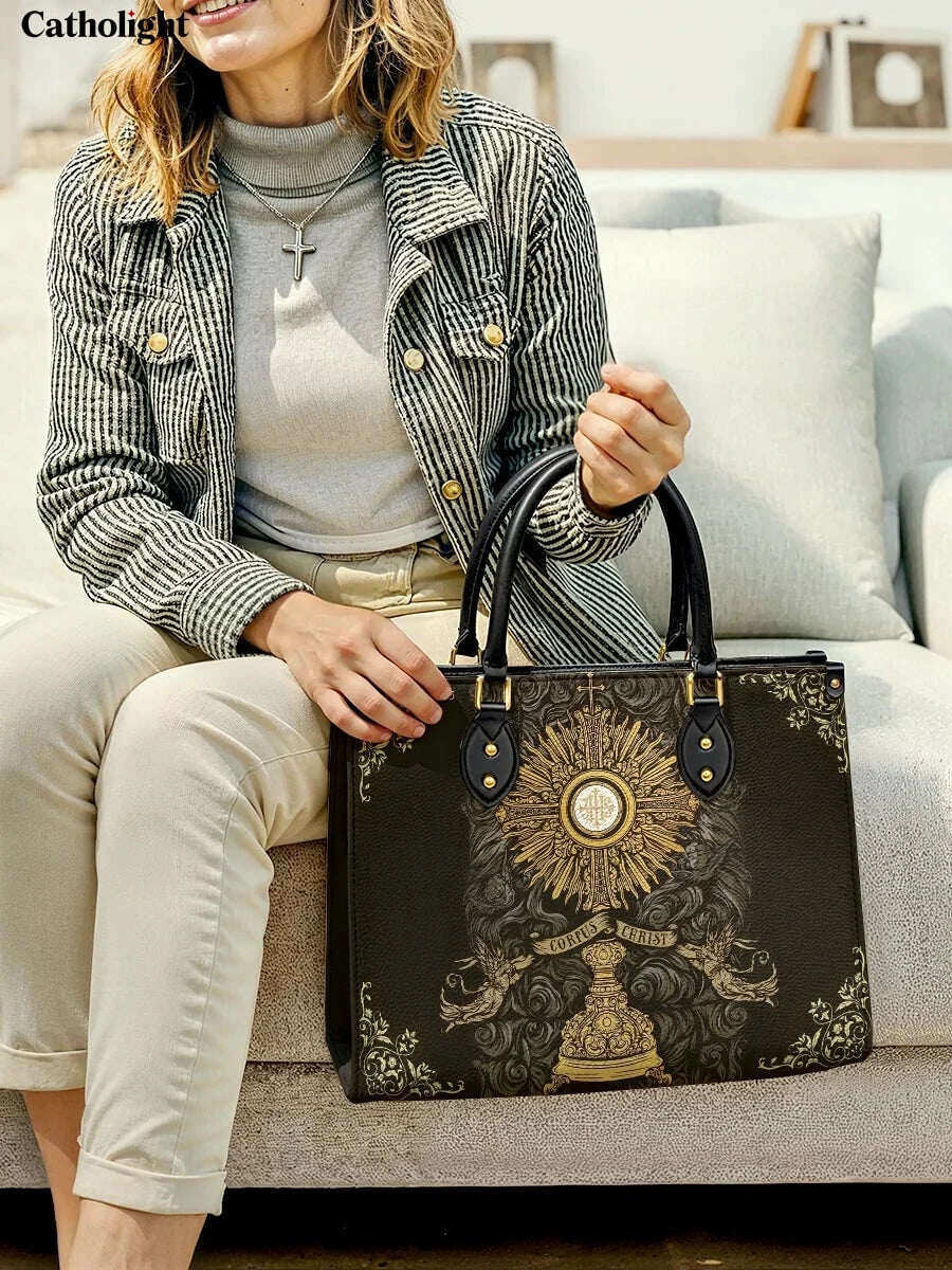 Catholight  The Corpus Christi Elegance Leather Bag