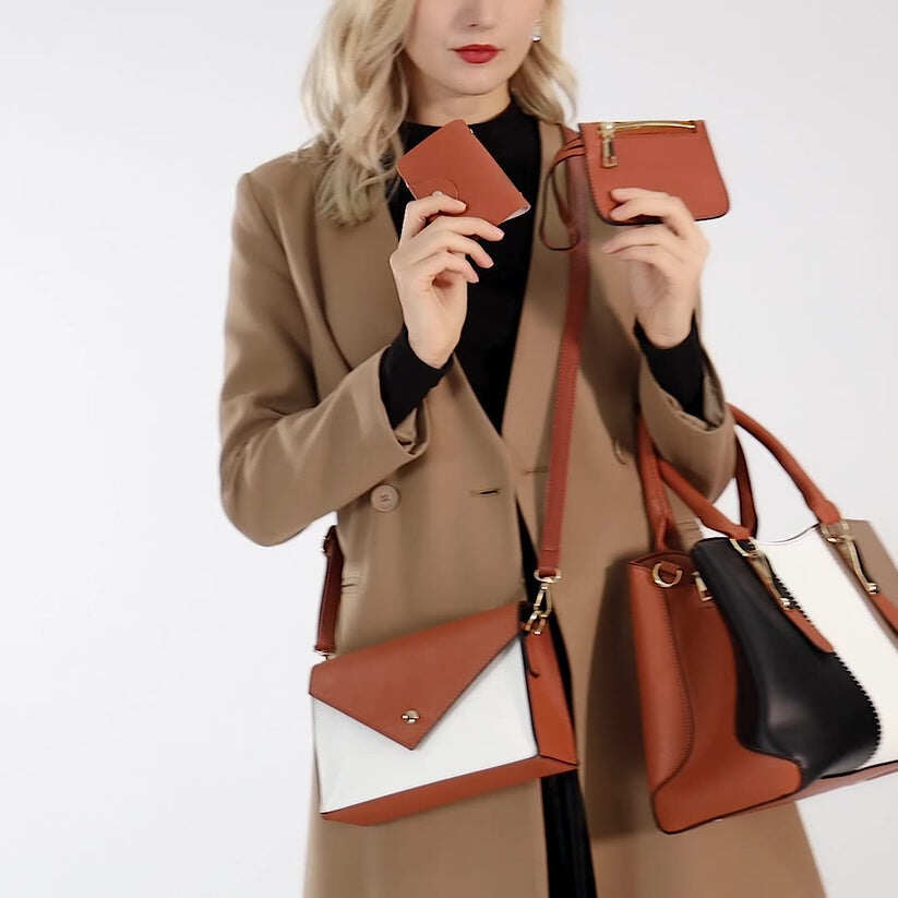 2024 Novas bolsas de 4 unidades em cores contrastantes