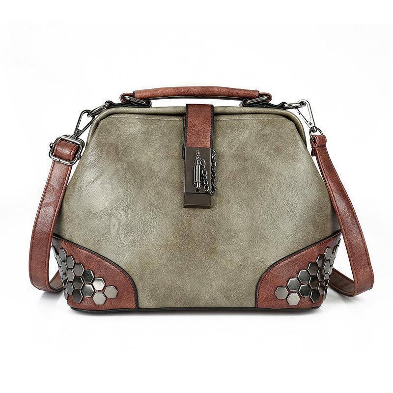 🔥Oferta especial🔥Bolsa de ombro vintage feminina de couro