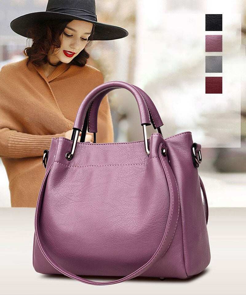 2024 Nova bolsa de couro genuíno da moda