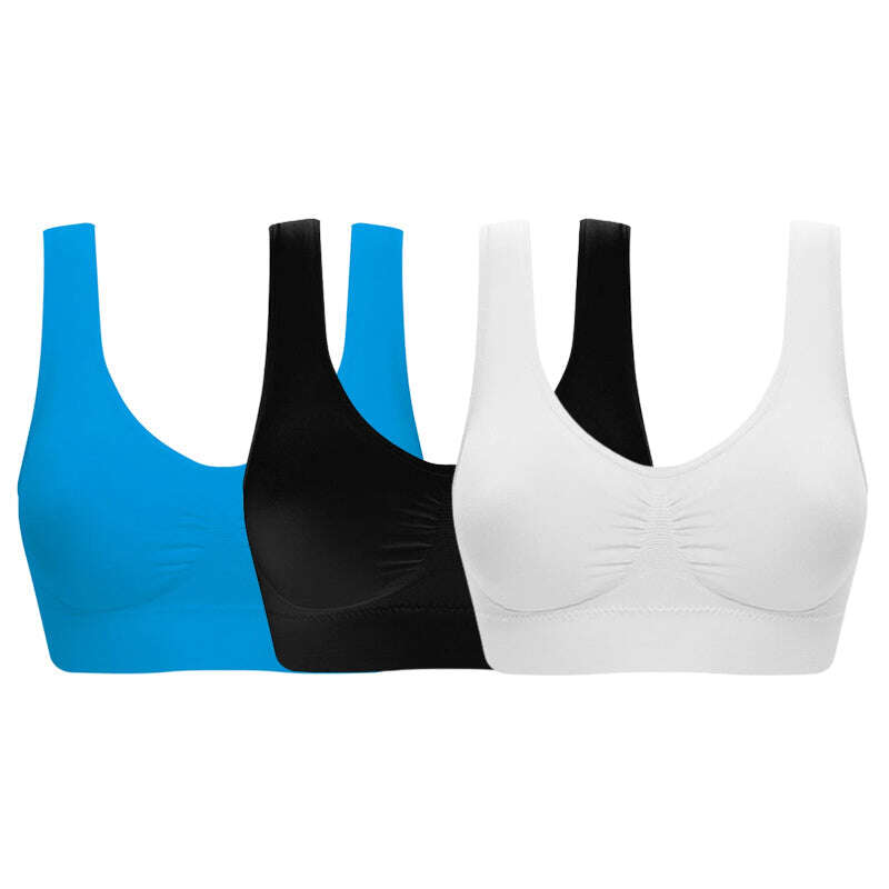 S-6XL novo sutiã esportivo de malha à prova de choque feminino para ioga