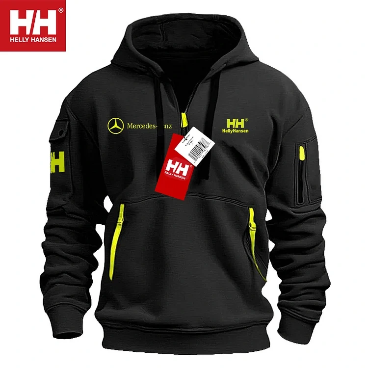 💕Helly Hansen® | Mercedes-Benz novo moletom com zíper solto de outono e inverno, desconto, quantidade limitada