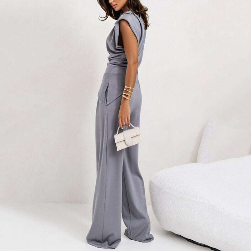 Conjunto elegante de uma peça para mulheres
