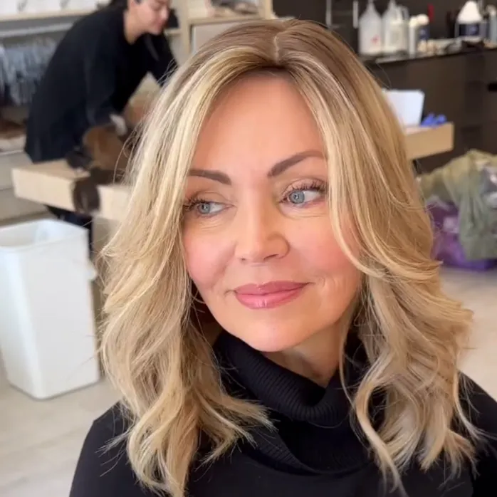 Flawless Long-Layered Hair Topper for Women - Natural Volume, Ultra-Thin Base, Instant Chic, Youthful Look