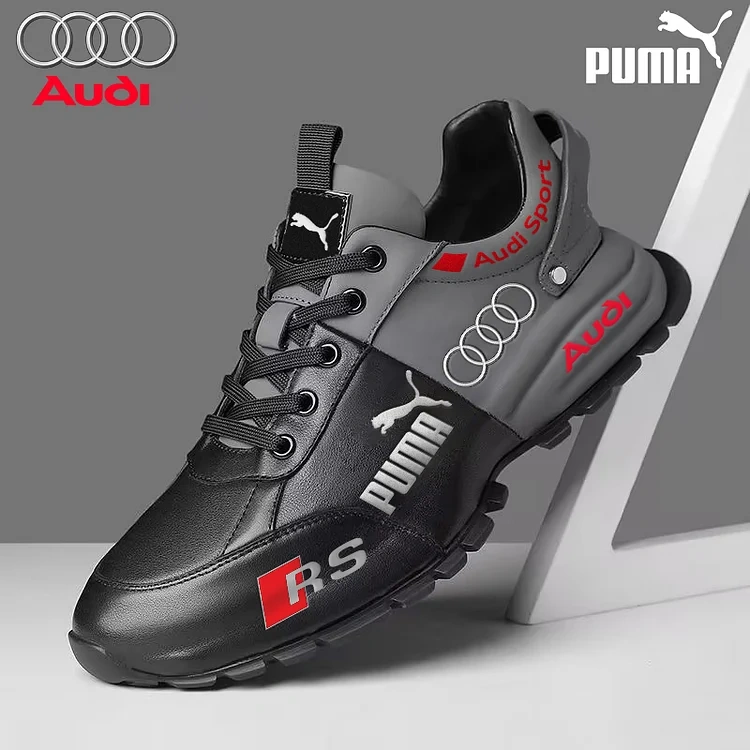 PUMA Audi férfi cipő, könnyű és kényelmes, vízálló, természetes bőrből, 2025