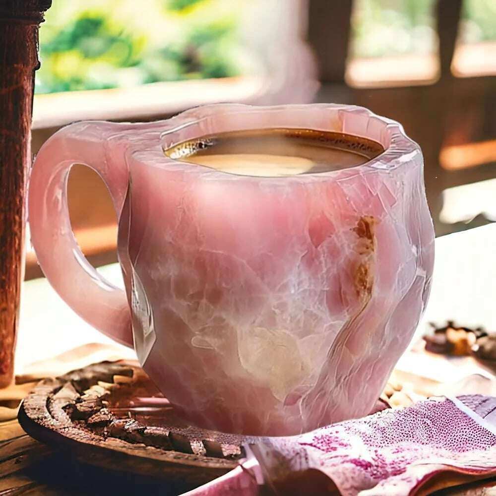 (🌲Liquidação de Natal antecipada) ✨️2024 Novas canecas de café de cristal mineral