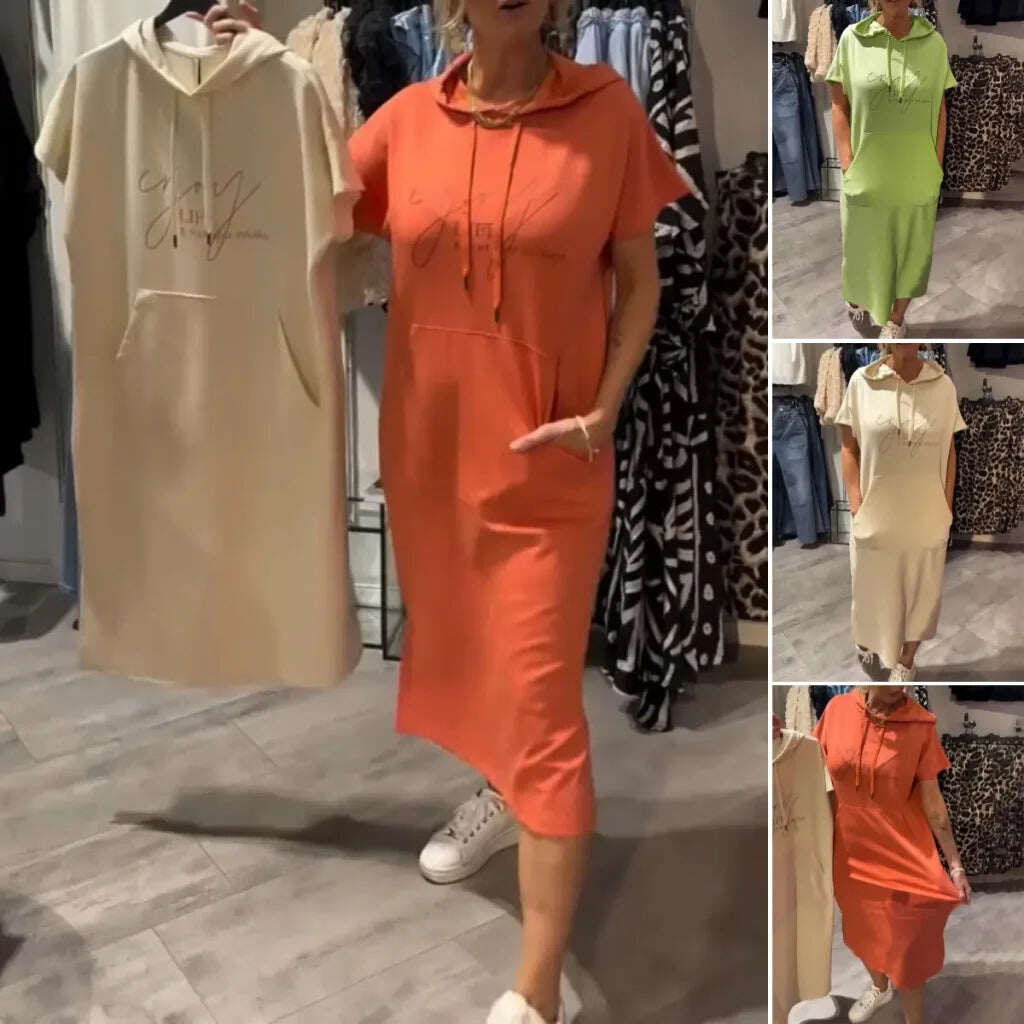 💥🔥👗【S-5XL】Novo vestido de fato de treino grande, solto e confortável, respirável, para o verão de 2025
