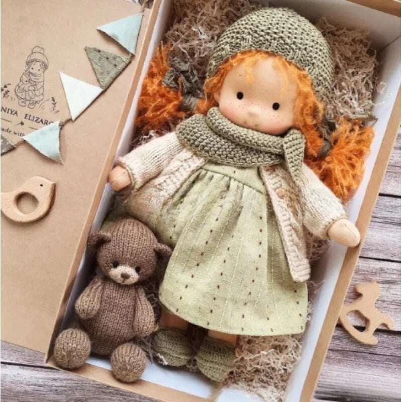 🎁🎁O melhor presente para crianças - Boneca Waldorf feita à mão👧